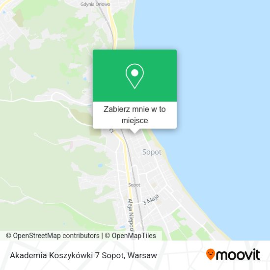 Mapa Akademia Koszykówki 7 Sopot