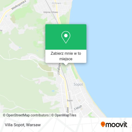 Mapa Villa Sopot