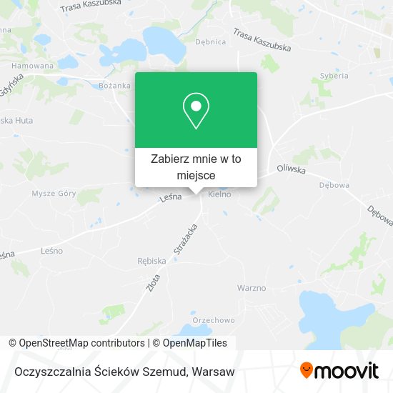 Mapa Oczyszczalnia Ścieków Szemud