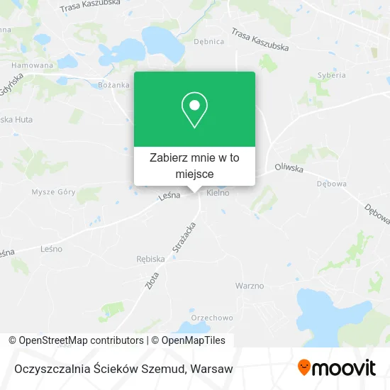 Mapa Oczyszczalnia Ścieków Szemud