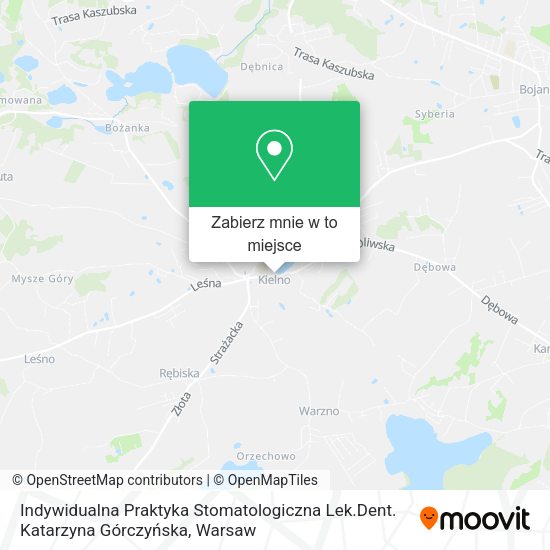 Mapa Indywidualna Praktyka Stomatologiczna Lek.Dent. Katarzyna Górczyńska