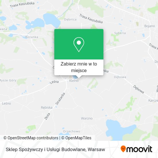 Mapa Sklep Spożywczy i Usługi Budowlane