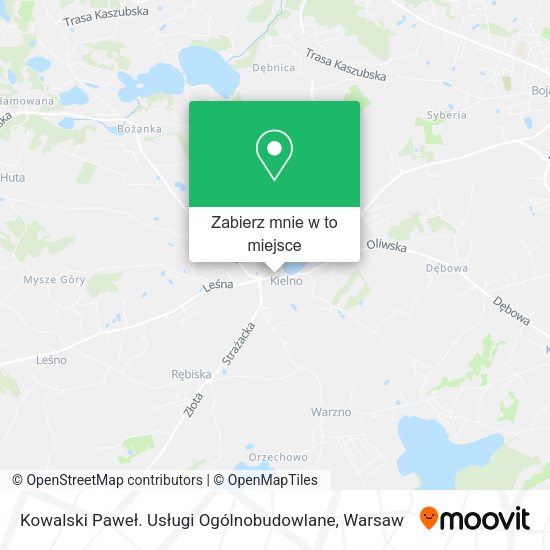 Mapa Kowalski Paweł. Usługi Ogólnobudowlane