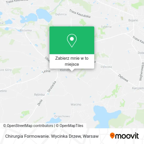 Mapa Chirurgia Formowanie. Wycinka Drzew
