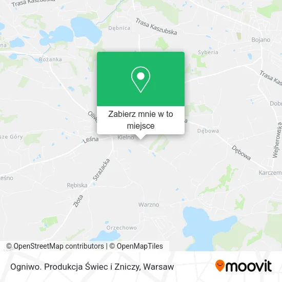 Mapa Ogniwo. Produkcja Świec i Zniczy
