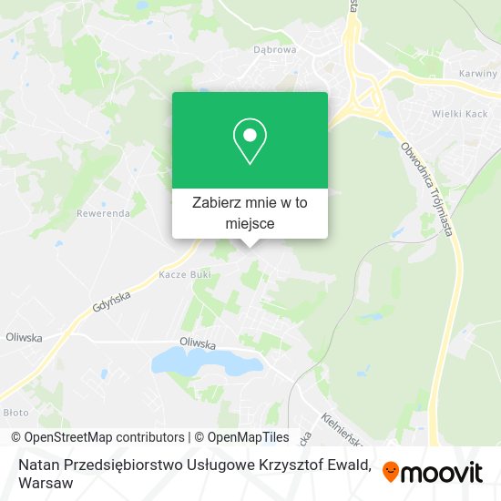 Mapa Natan Przedsiębiorstwo Usługowe Krzysztof Ewald