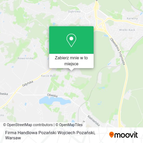 Mapa Firma Handlowa Pozański Wojciech Pozański