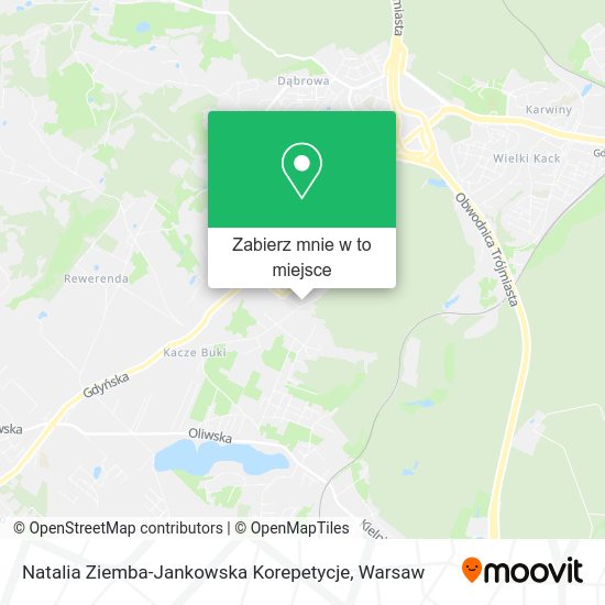 Mapa Natalia Ziemba-Jankowska Korepetycje