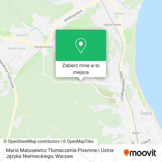 Mapa Maria Matusewicz Tłumaczenia Pisemne i Ustne Języka Niemieckiego