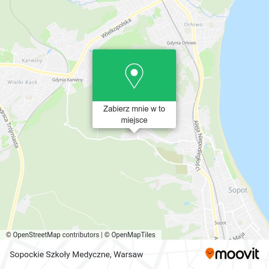 Mapa Sopockie Szkoły Medyczne