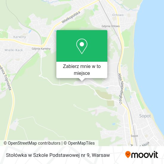 Mapa Stołówka w Szkole Podstawowej nr 9