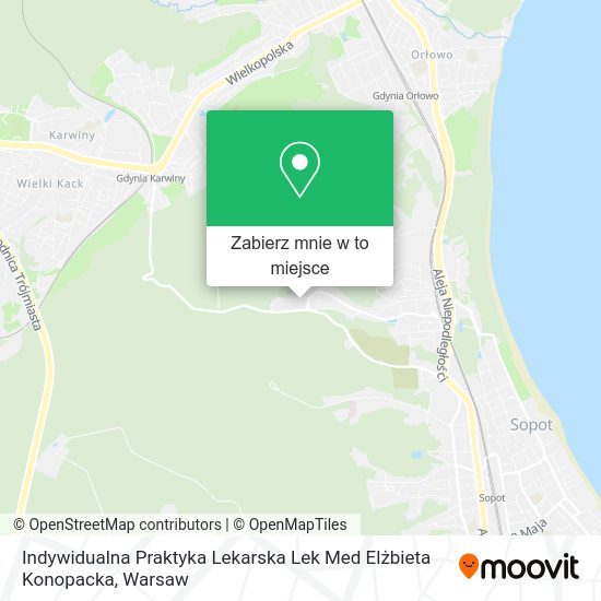 Mapa Indywidualna Praktyka Lekarska Lek Med Elżbieta Konopacka