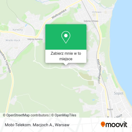 Mapa Mobi-Telekom. Macjoch A.