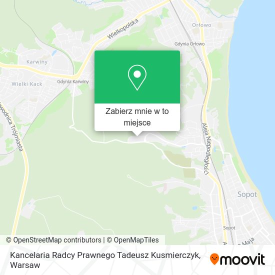 Mapa Kancelaria Radcy Prawnego Tadeusz Kusmierczyk