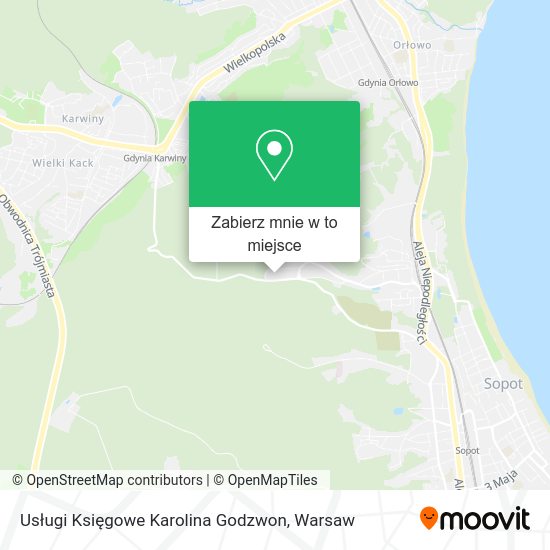 Mapa Usługi Księgowe Karolina Godzwon