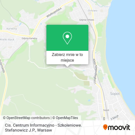 Mapa Cis. Centrum Informacyjno - Szkoleniowe. Stefanowicz J.P.