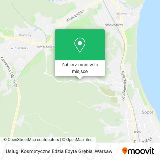 Mapa Usługi Kosmetyczne Edzia Edyta Grębla