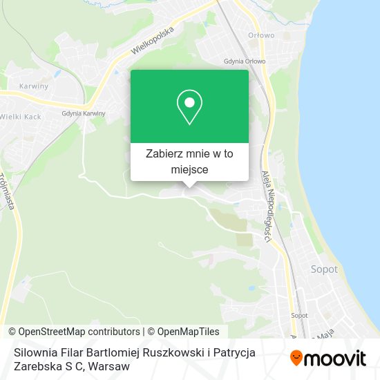 Mapa Silownia Filar Bartlomiej Ruszkowski i Patrycja Zarebska S C