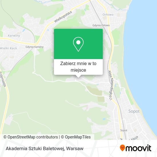 Mapa Akademia Sztuki Baletowej