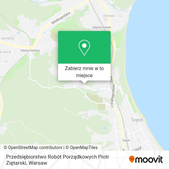 Mapa Przedsiębiorstwo Robót Porządkowych Piotr Ziętarski