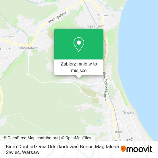 Mapa Biuro Dochodzenia Odszkodowań Bonus Magdalena Siwiec