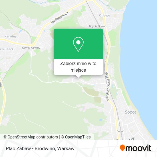 Mapa Plac Zabaw - Brodwino