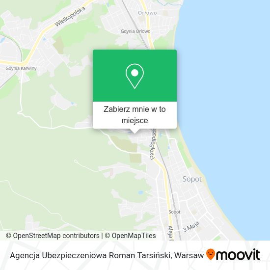 Mapa Agencja Ubezpieczeniowa Roman Tarsiński