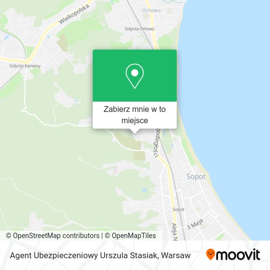 Mapa Agent Ubezpieczeniowy Urszula Stasiak