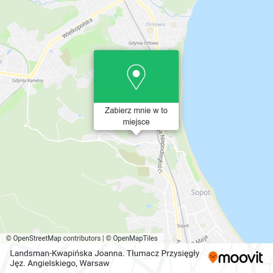 Mapa Landsman-Kwapińska Joanna. Tłumacz Przysięgły Jęz. Angielskiego