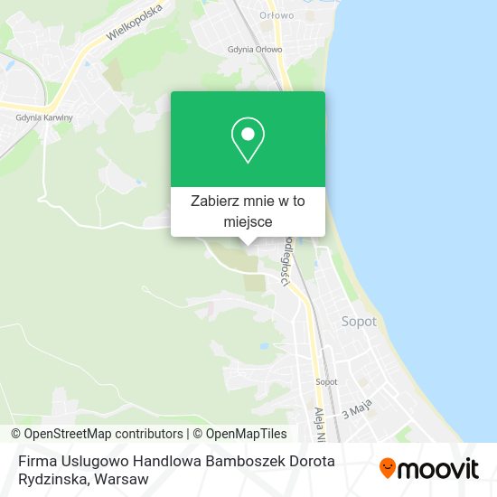 Mapa Firma Uslugowo Handlowa Bamboszek Dorota Rydzinska