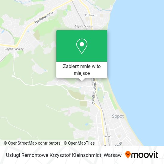 Mapa Usługi Remontowe Krzysztof Kleinschmidt