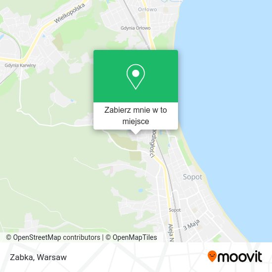 Mapa Zabka