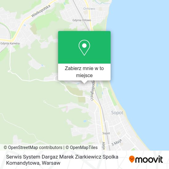 Mapa Serwis System Dargaz Marek Ziarkiewicz Spolka Komandytowa