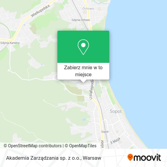 Mapa Akademia Zarządzania sp. z o.o.