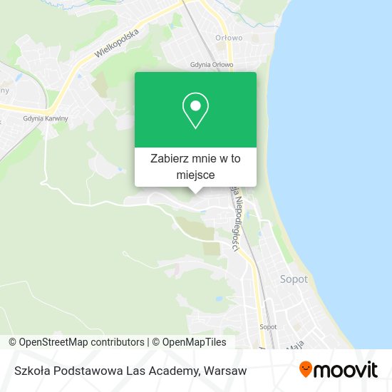 Mapa Szkoła Podstawowa Las Academy