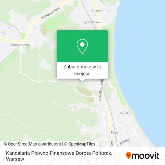 Mapa Kancelaria Prawno-Finansowa Dorota Półtorak