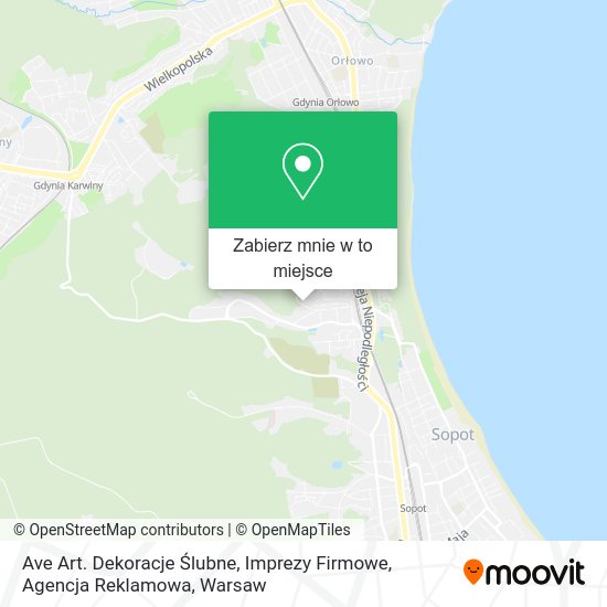 Mapa Ave Art. Dekoracje Ślubne, Imprezy Firmowe, Agencja Reklamowa