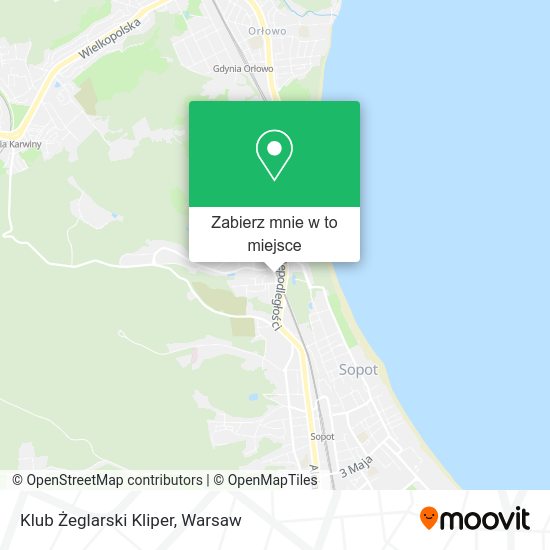 Mapa Klub Żeglarski Kliper