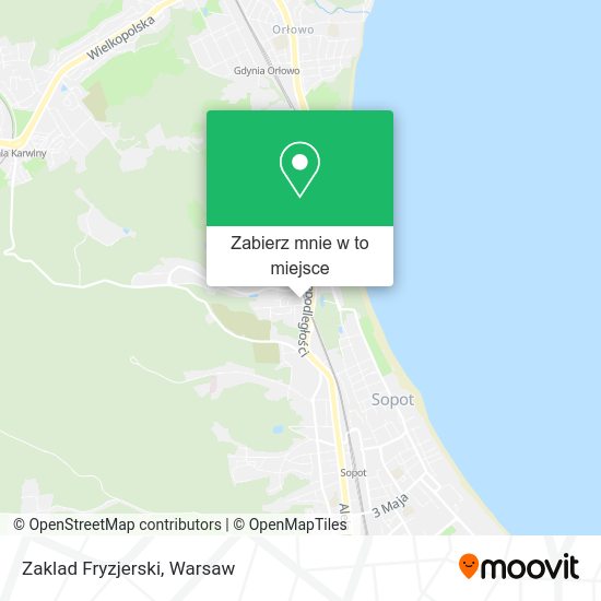 Mapa Zaklad Fryzjerski