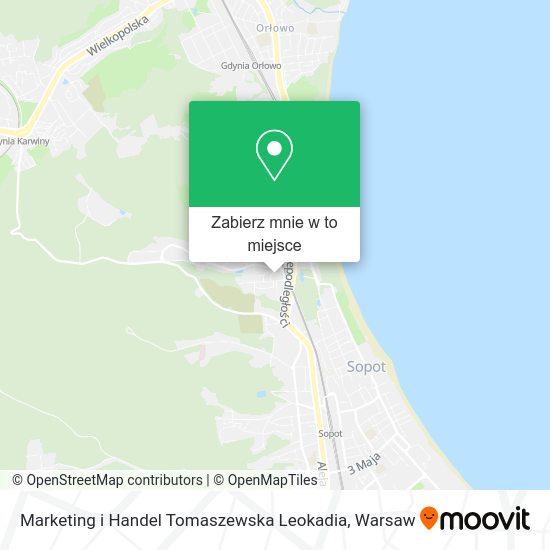 Mapa Marketing i Handel Tomaszewska Leokadia