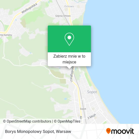 Mapa Borys Monopolowy Sopot