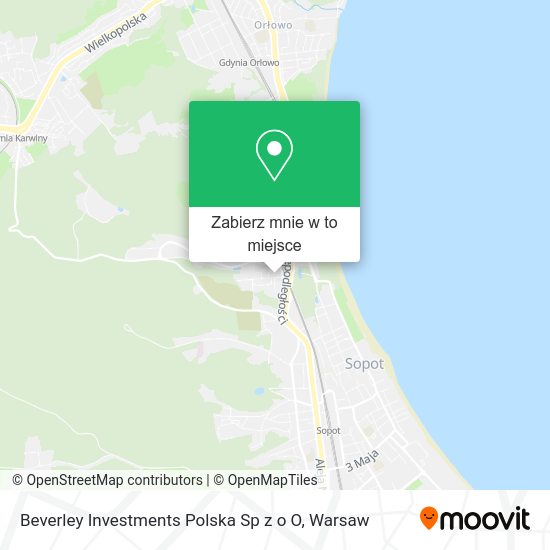 Mapa Beverley Investments Polska Sp z o O