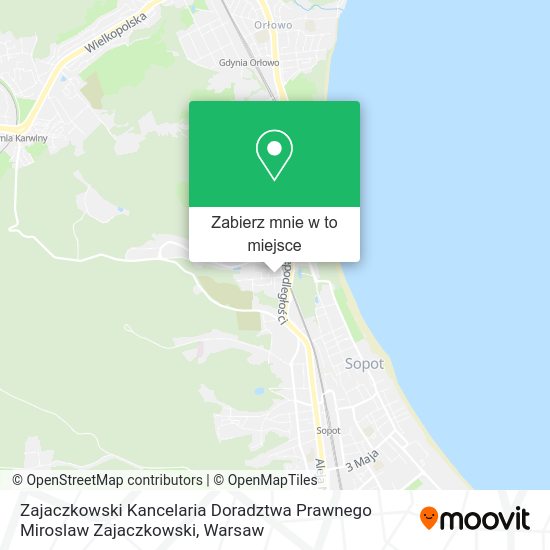 Mapa Zajaczkowski Kancelaria Doradztwa Prawnego Miroslaw Zajaczkowski