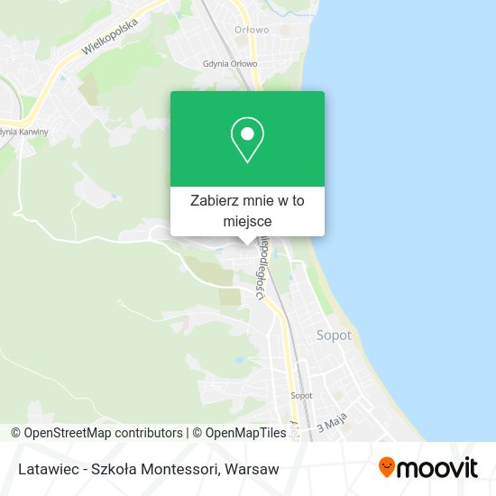 Mapa Latawiec - Szkoła Montessori