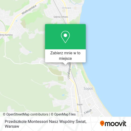 Mapa Przedszkole Montessori Nasz Wspólny Świat