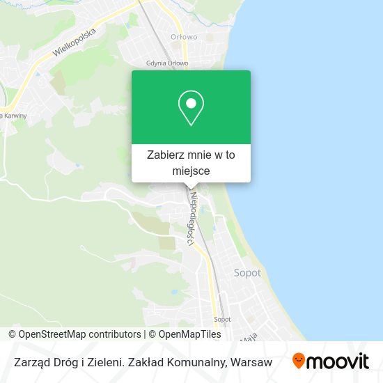 Mapa Zarząd Dróg i Zieleni. Zakład Komunalny