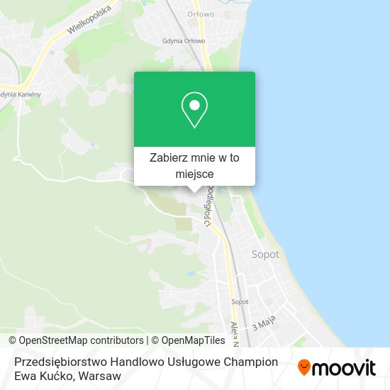 Mapa Przedsiębiorstwo Handlowo Usługowe Champion Ewa Kućko