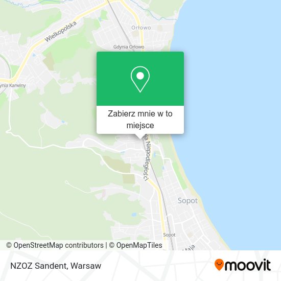 Mapa NZOZ Sandent