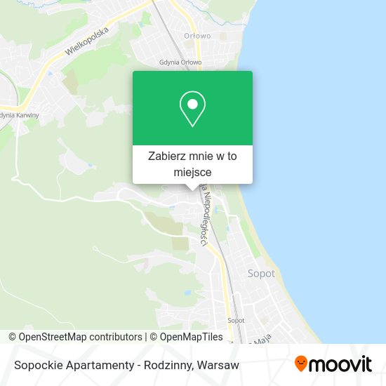 Mapa Sopockie Apartamenty - Rodzinny