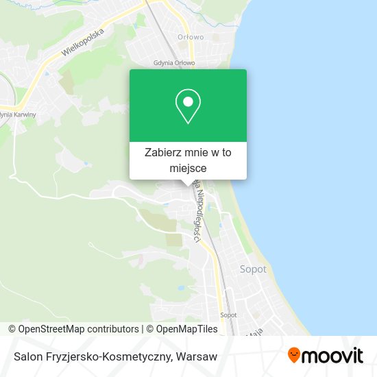 Mapa Salon Fryzjersko-Kosmetyczny